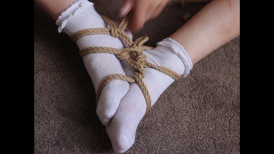 White Socks – Foot Restrain bondage – Part 3