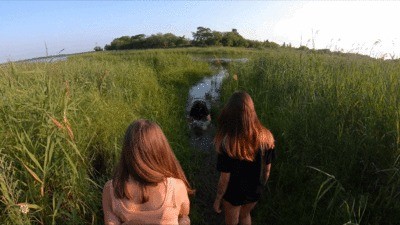 Alisa And Diana – Neighborhood – Footdom And Abasement – Gopro Camera