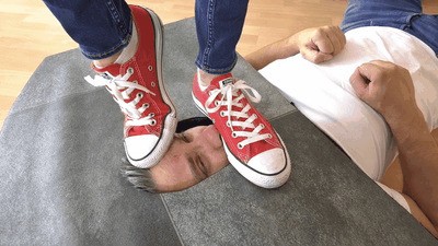 Trampling His Face Under Converse And Socks