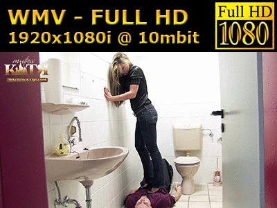 Perverse Trampling In The Restrooms