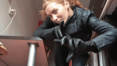 Hitwoman Wears Leather Gloves